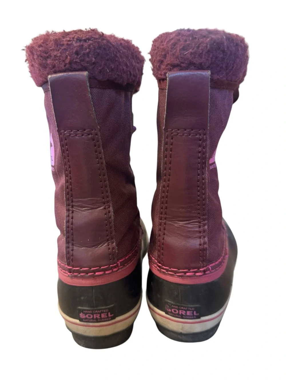 Sorel Yoot Pac Nylon Waterproof Snow Boots, Purple Dahlia, Kids Size 4